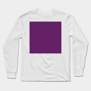 Solid Plum Light Purple  Monochrome Minimal Design Long Sleeve T-Shirt